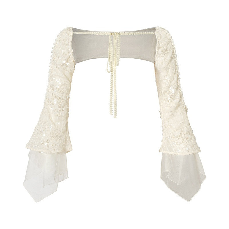 NO_ROMANCE_Baroque_Pearl_Chain_Cutout_Sequin_Chiffon_Women&