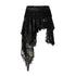 NO_ROMANCE_Baroque_Punk_Court_Asymmetric_Ruched_Lace_Spliced_Velvet_Women&