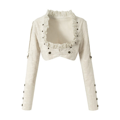 NO_ROMANCE_Baroque_Punk_Embroidered_Low_Neck_Faux_Leather_Women&