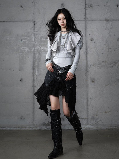 NO ROMANCE Dreamy Butterfly Print Puff Sleeve Slim Women&