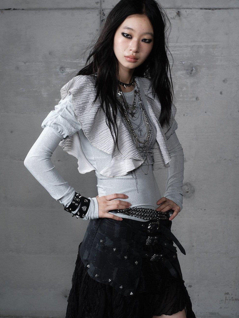 NO ROMANCE Dreamy Butterfly Print Puff Sleeve Slim Women&