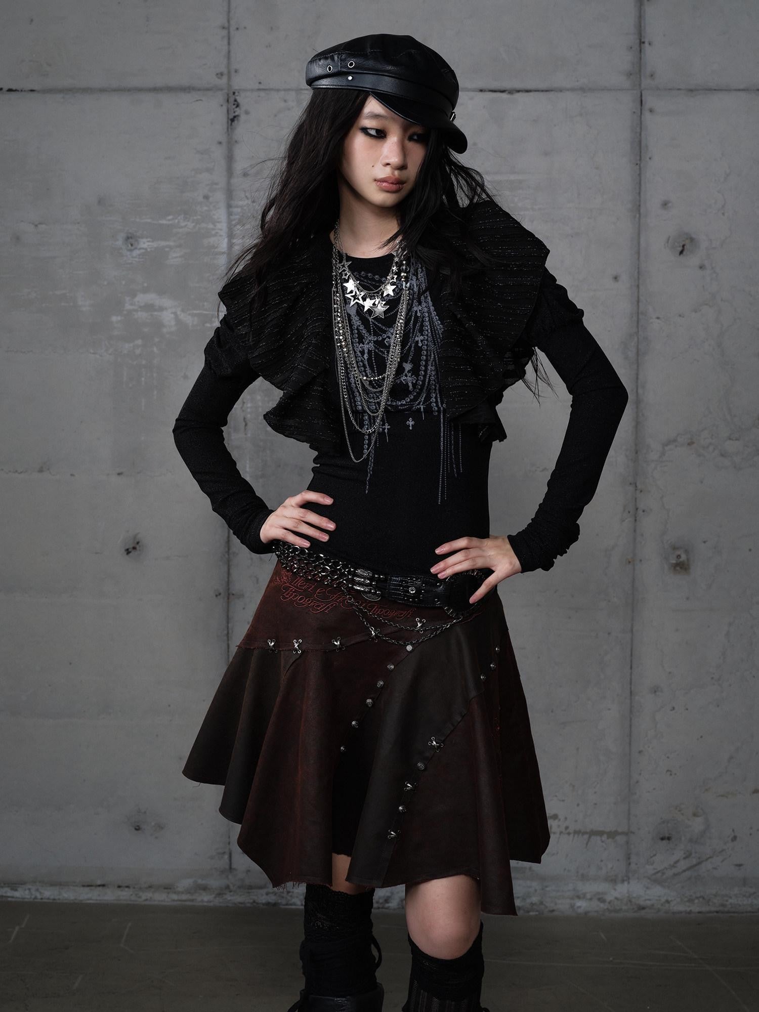 NO ROMANCE Dreamy Butterfly Print Puff Sleeve Slim Women&