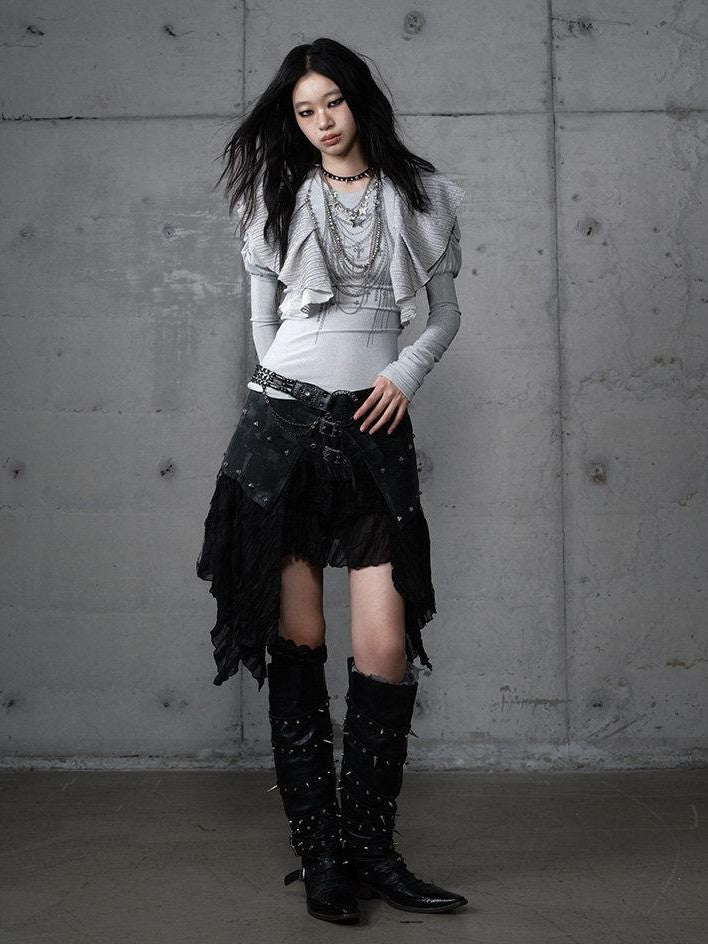 NO ROMANCE Dreamy Butterfly Print Puff Sleeve Slim Women&