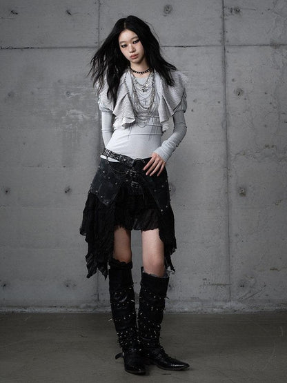 NO ROMANCE Dreamy Butterfly Print Puff Sleeve Slim Women&