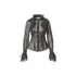 NO ROMANCE Dreamy Court Ruffle Gathered Waist Stand Collar Women&