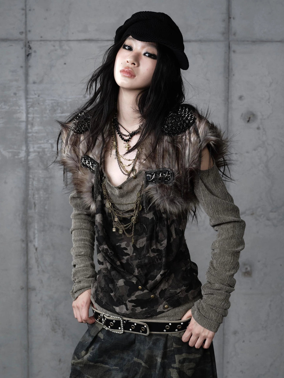 NO ROMANCE Elegant Solid Color Brown Gray Women Casual Office Minimalist Tops Blouse