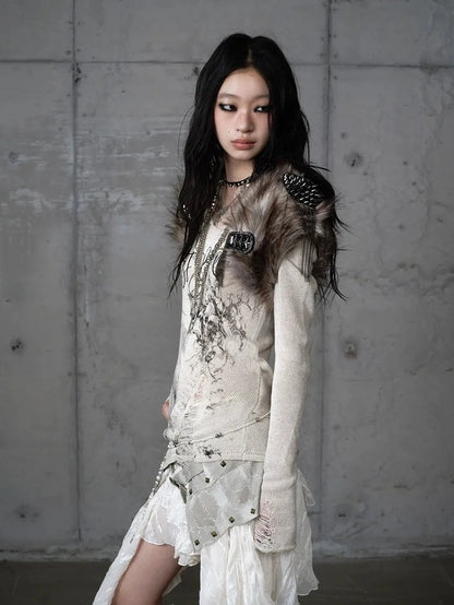 NO ROMANCE Elegant Solid Color Brown Gray Women Casual Office Minimalist Tops Blouse