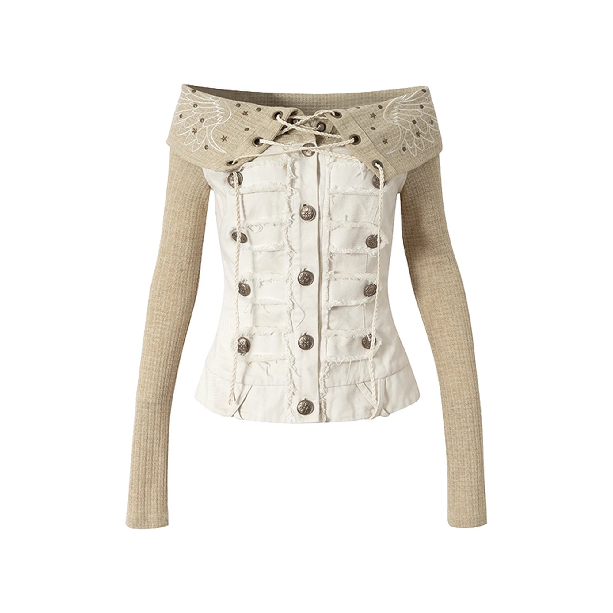 NO_ROMANCE_Embroidered_Rhinestone_Retro_Knit_Pullover_Long_Sleeve_Women_Tops_Blouse_MISSTT