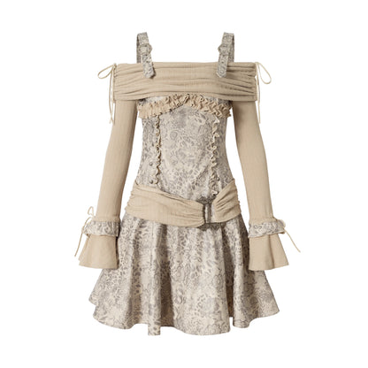 NO_ROMANCE_Flattering_Knit_Slim_Fit_A_Line_Long_Sleeve_Punk_Style_Women_Casual_Dresses_MISSTT