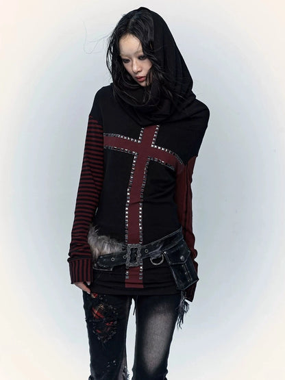 NO ROMANCE Hand Rubbed Black Unique Patina Wide Corset Waist Cincher Women Belt