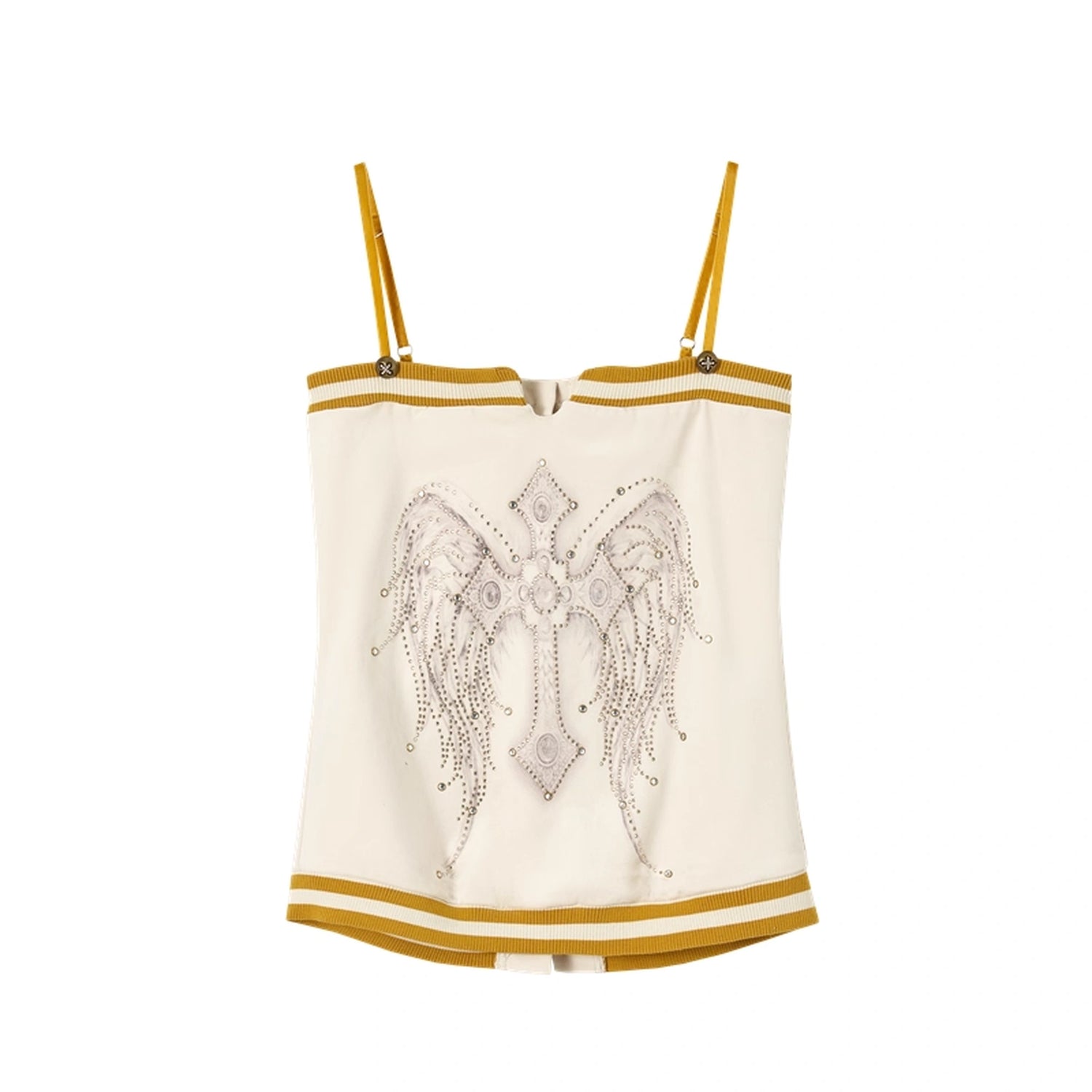 NO_ROMANCE_Heart_Embroidered_Velvet_Spaghetti_Strap_Straight_Fit_Women_Polyester_Tank_Top_MISSTT