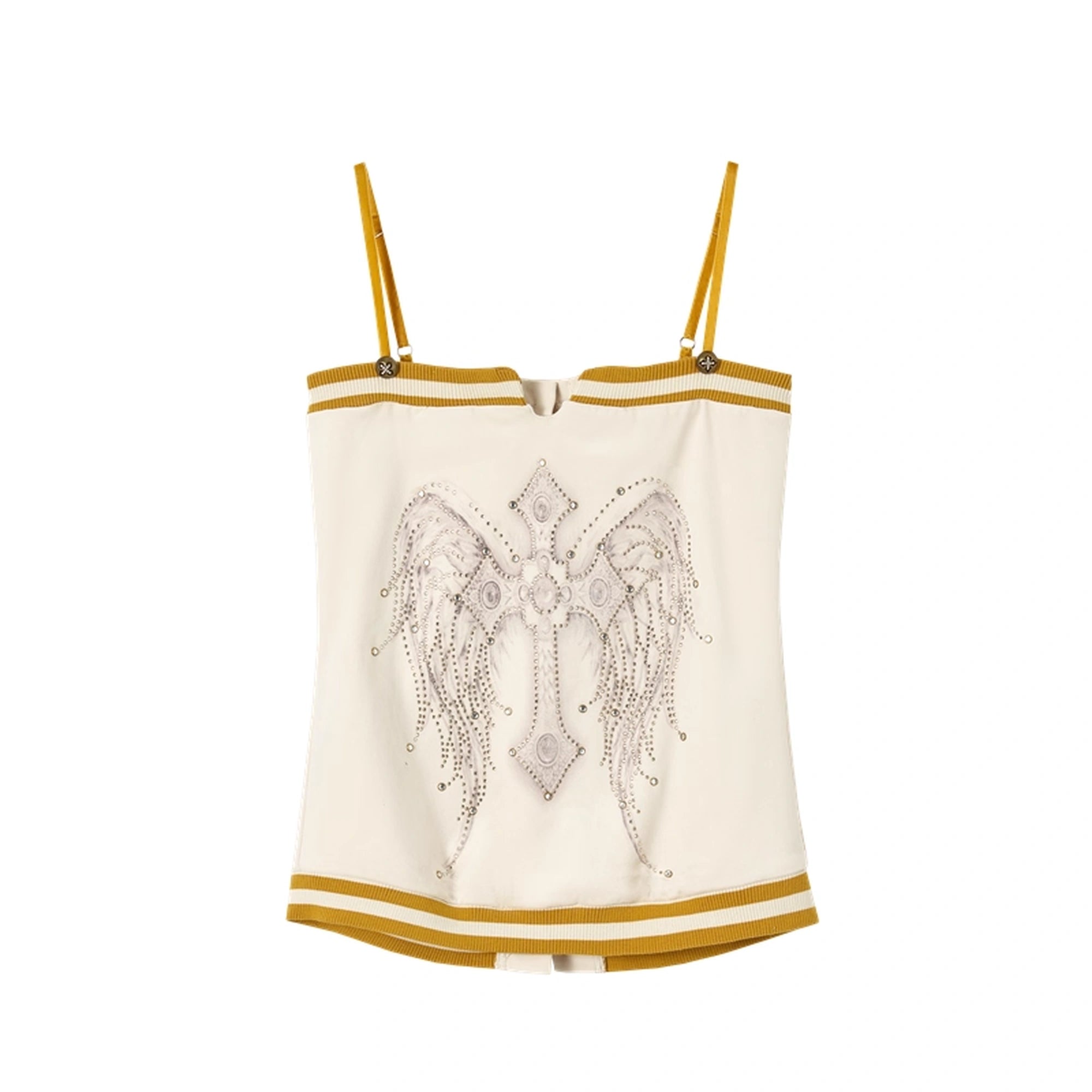 NO_ROMANCE_Heart_Embroidered_Velvet_Spaghetti_Strap_Straight_Fit_Women_Polyester_Tank_Top_MISSTT