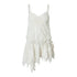 NO ROMANCE Lace Velvet Drawstring V-neck Irregular Women&