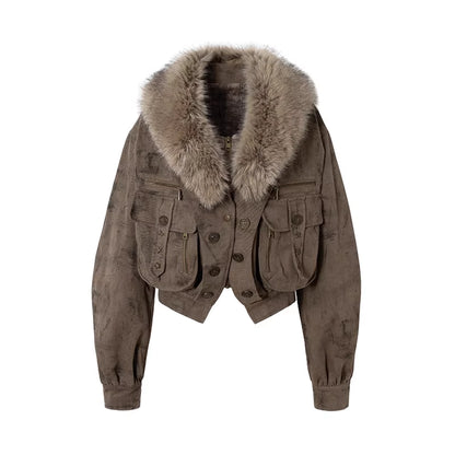 NO_ROMANCE_Loose_Fit_Faux_Two_Piece_Long_Sleeve_Zip_Front_Lapel_Collar_Women_Baroque_Jacket_MISSTT