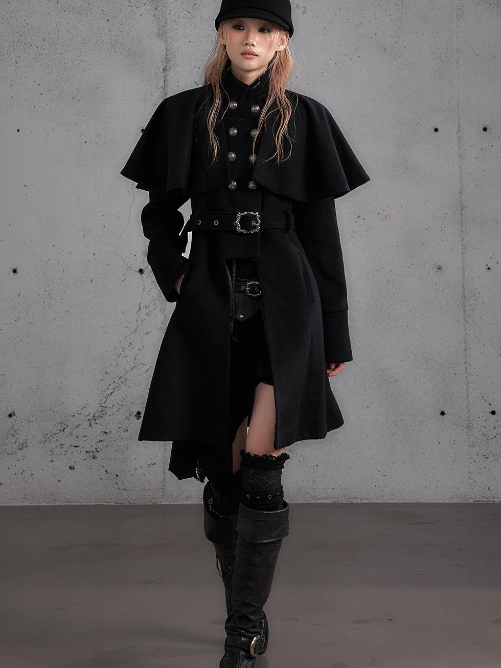 NO ROMANCE Napoleon Victorian Wool Blend Long Women&