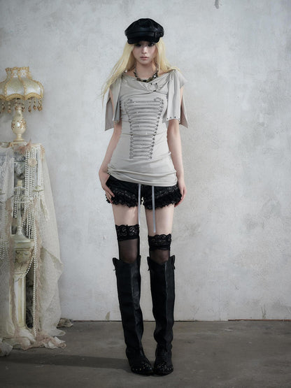 NO ROMANCE Napoleonic Rhinestone Slim Women&