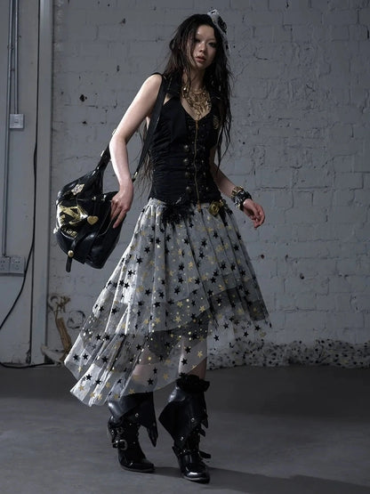 NO ROMANCE Original Design Pvc Structured Shoulder Crossbody Women Black White Bag