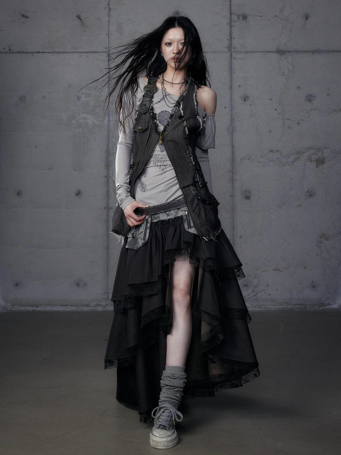 NO ROMANCE Original Design Zip Up Regular Fit Women Brown Black Casual Streetwear Jacket