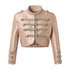 NO_ROMANCE_Pink_Napoleonic_Double_Breasted_Stand_Collar_Women&