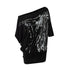 NO_ROMANCE_Printed_Asymmetrical_Batwing_Bodycon_Women&