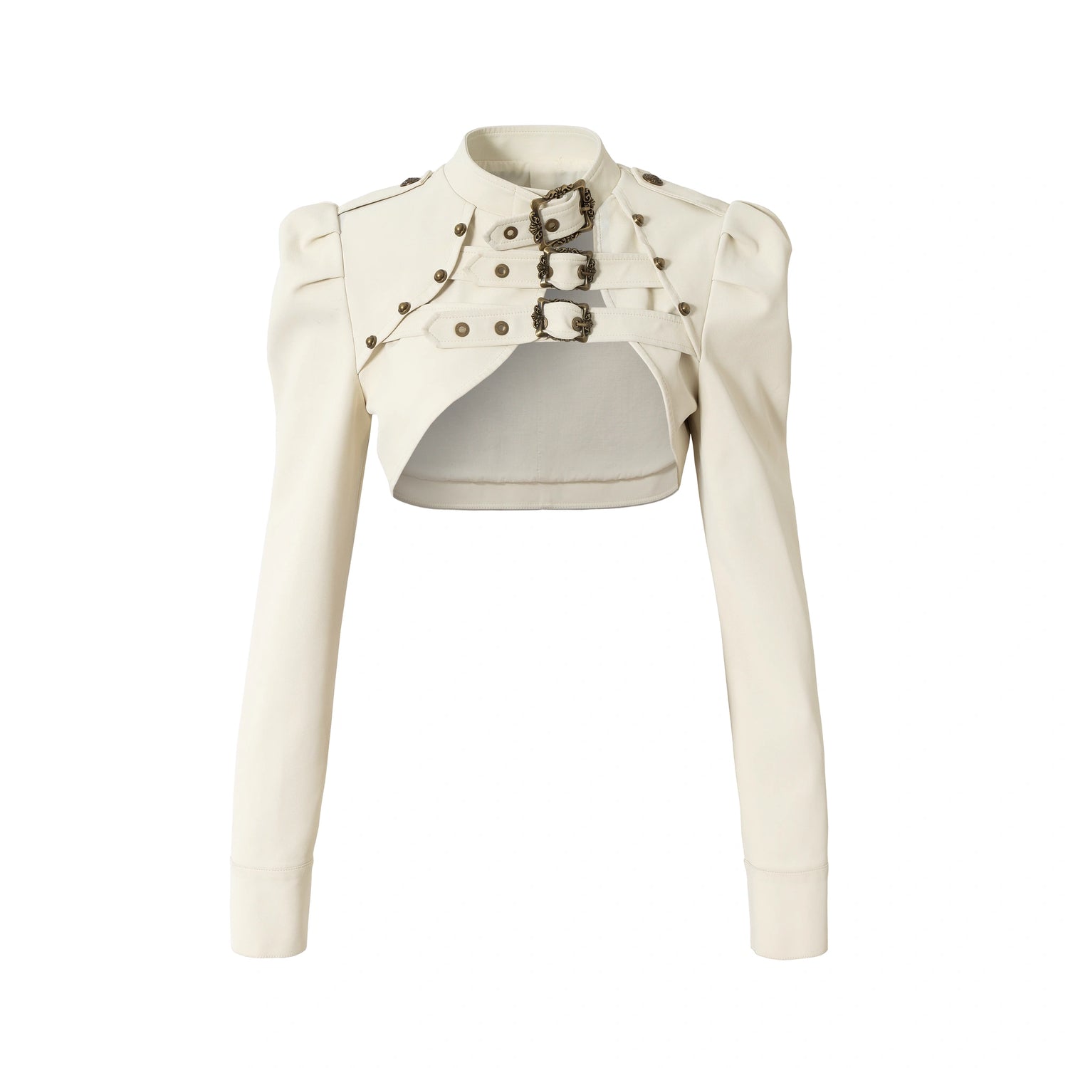 NO_ROMANCE_Pu_Leather_Cropped_Punk_Style_Stand_Collar_Snap_Button_Women_Moto_Jacket_MISSTT