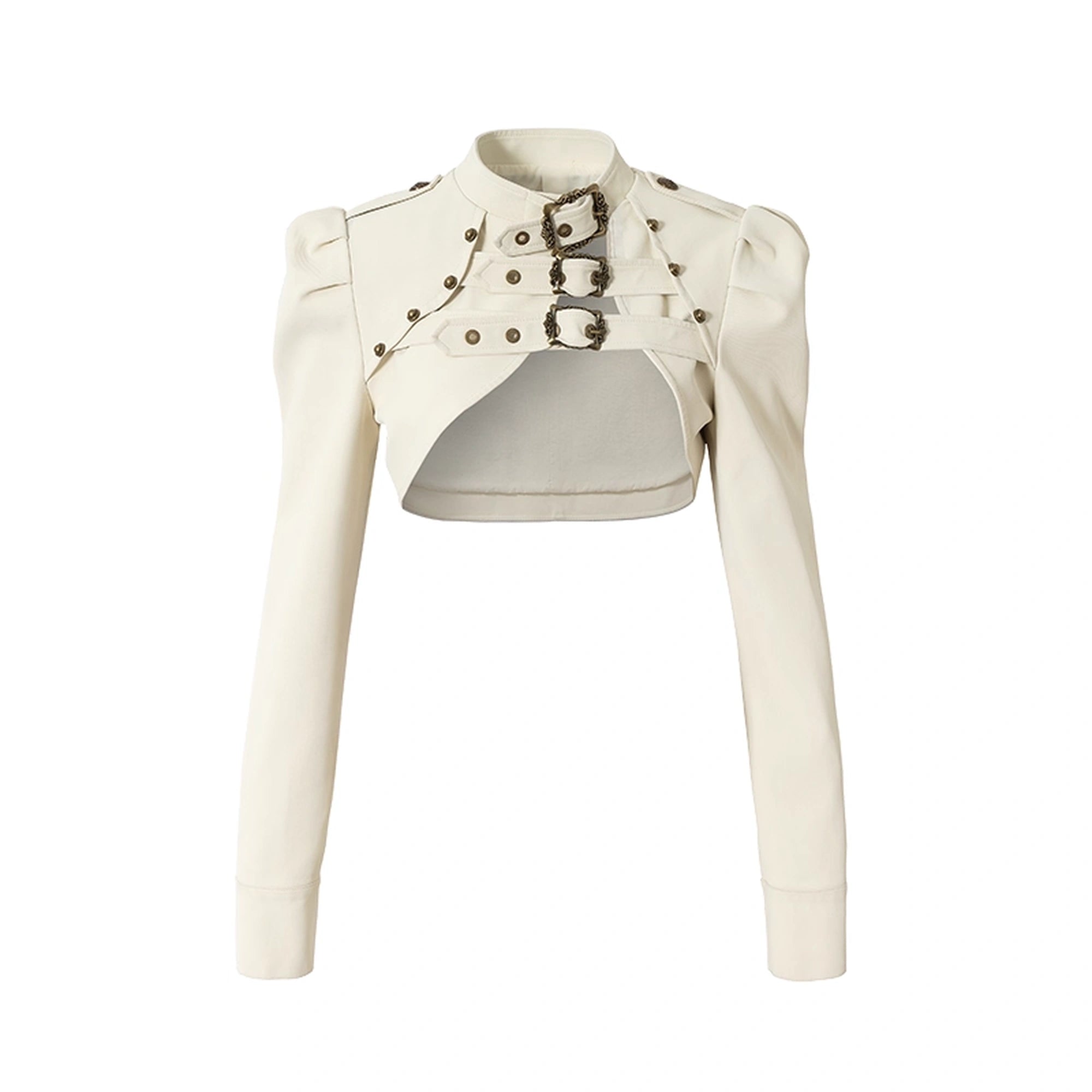 NO_ROMANCE_Pu_Leather_Cropped_Punk_Style_Stand_Collar_Snap_Button_Women_Moto_Jacket_MISSTT