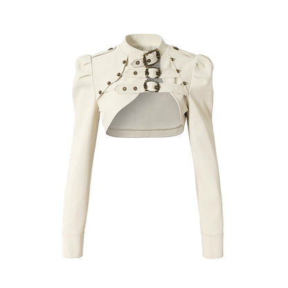 NO_ROMANCE_Pu_Leather_Cropped_Punk_Style_Stand_Collar_Snap_Button_Women_Moto_Jacket_MISSTT