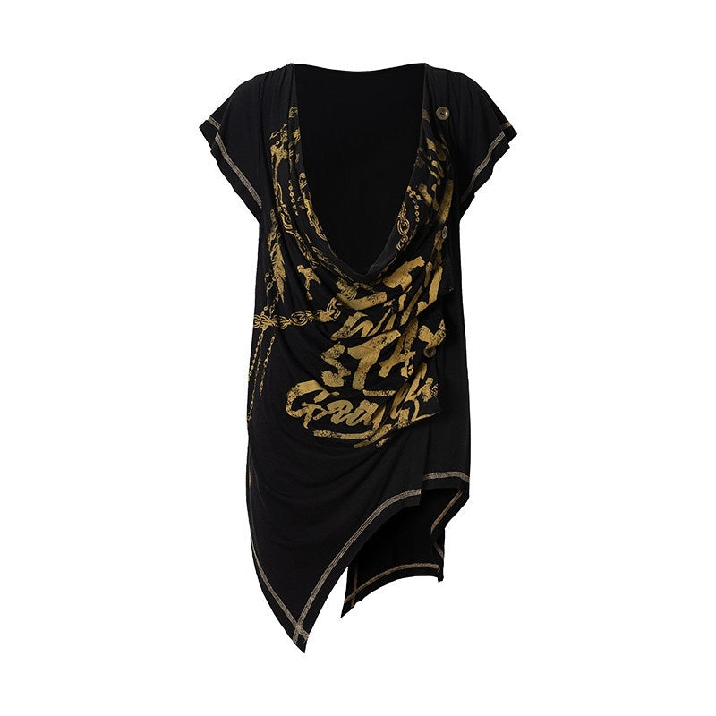 NO_ROMANCE_Punk_Print_Irregular_Scoop_Neck_Loose_Women&