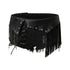 NO_ROMANCE_Punk_Rock_Chain_Tassel_Leather_Patch_Lace_Up_Low_Waist_Women&