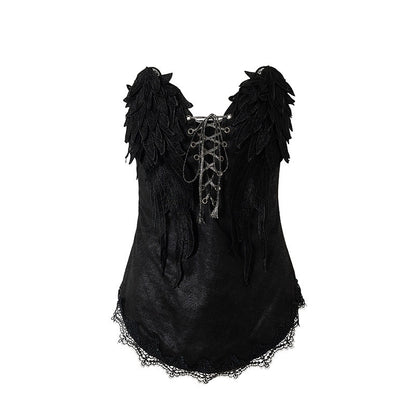 NO_ROMANCE_Regal_Knight_3d_Wing_Embroidery_Lace_Up_Women&