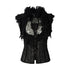 NO_ROMANCE_Regal_Ruffled_Sequin_Spliced_Tie_Neck_Cinched_Waist_Women&
