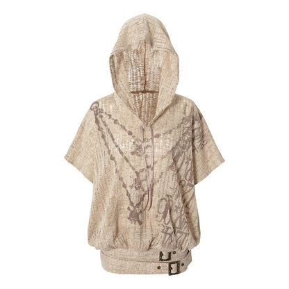 NO_ROMANCE_Ripped_Printed_Hooded_Batwing_Punk_Women&