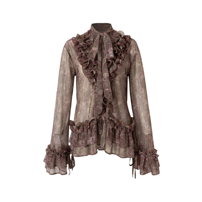 NO_ROMANCE_Shape_Retaining_Lightweight_Bell_Sleeve_Slim_Fit_Lavender_Women_Blouse_MISSTT