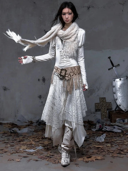 NO ROMANCE Soft Warm Solid Color Rectangular Neck Wrap For Women Black White Scarf