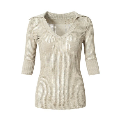 NO_ROMANCE_Star_Cutout_Punk_Slim_V-neck_Convertible_Women&