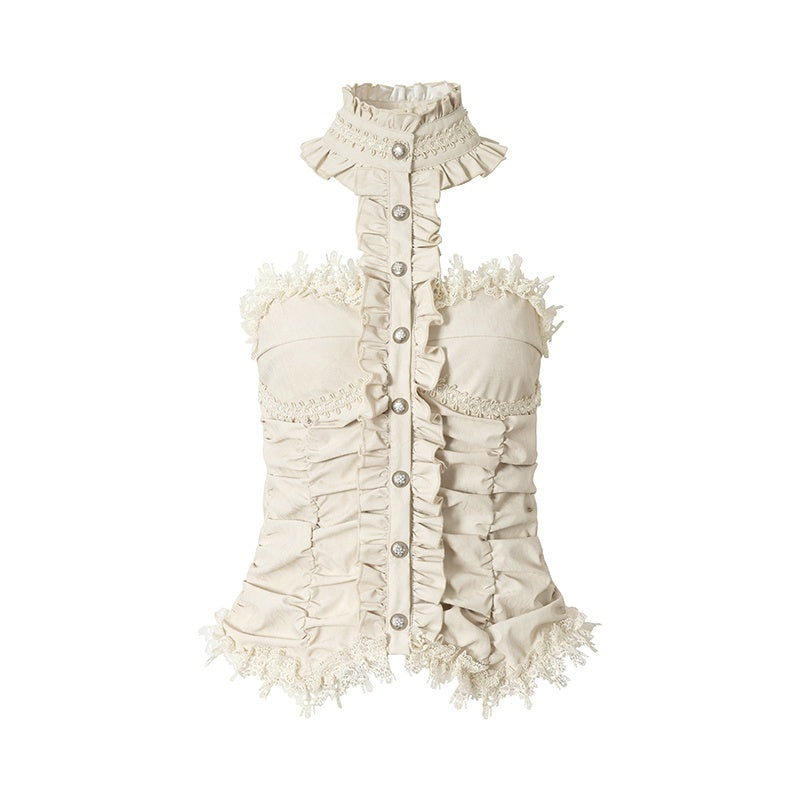 NO_ROMANCE_Vintage_Baroque_Lace_Panel_Ruched_Velvet_Bustier_Women&