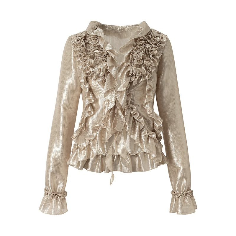 NO_ROMANCE_Vintage_Court_Ruffle_Tie_Waist_Long_Sleeve_Women&