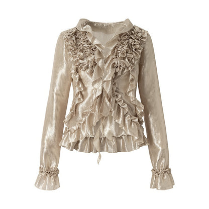 NO_ROMANCE_Vintage_Court_Ruffle_Tie_Waist_Long_Sleeve_Women&