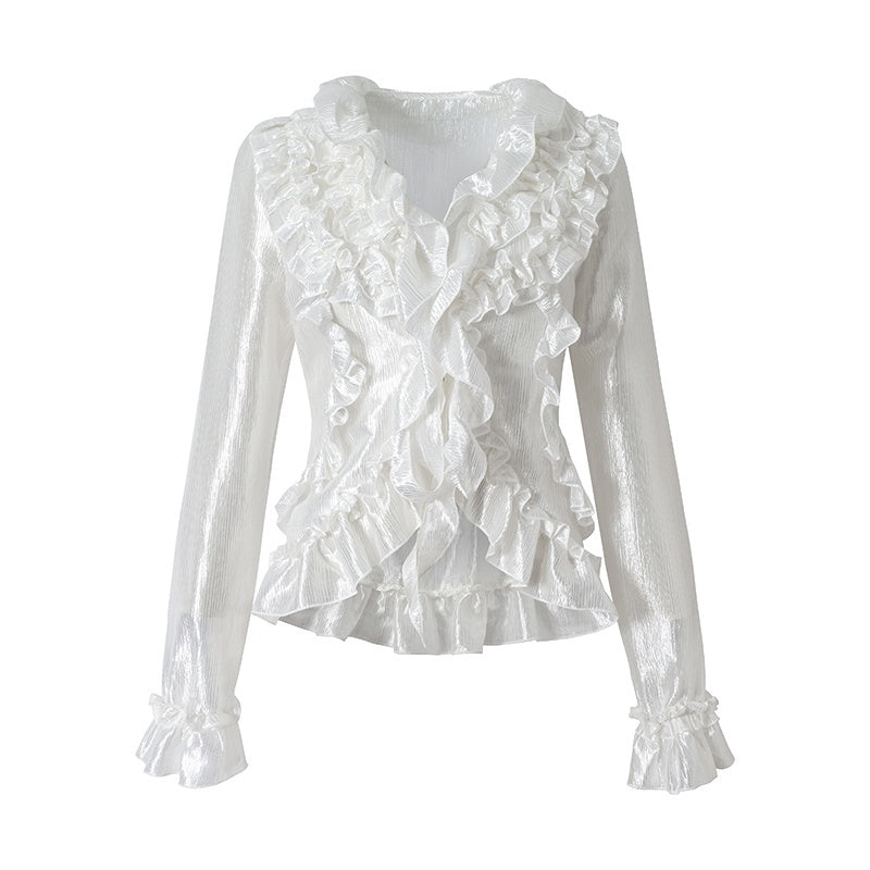 NO_ROMANCE_Vintage_Court_Ruffle_Tie_Waist_Long_Sleeve_Women&