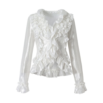 NO_ROMANCE_Vintage_Court_Ruffle_Tie_Waist_Long_Sleeve_Women&