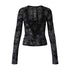 NO_ROMANCE_Vintage_Crochet_Flocked_Lace_Slim_V-neck_Women&