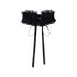 NO ROMANCE Vintage Pleated Hand Beaded Collar Women&