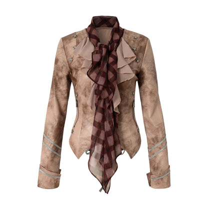 NO_ROMANCE_Vintage_Punk_Court_Ribbon_Scarf_Slim_Women&