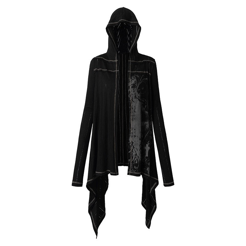 NO_ROMANCE_Vintage_Punk_Print_Hooded_Loose_Lazy_Knit_Long_Sleeve_Women&