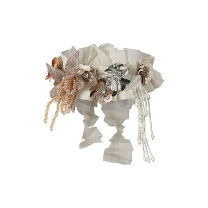 NO_ROMANCE_Vintage_Regal_Pleated_Hand_Beaded_Floral_Women&