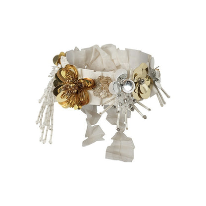 NO_ROMANCE_Vintage_Regal_Pleated_Hand_Beaded_Floral_Women&