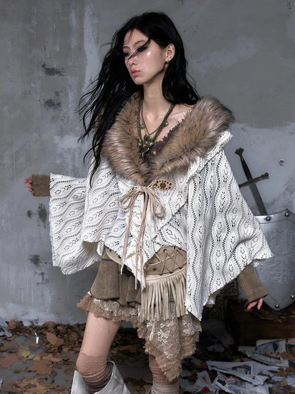 NO ROMANCE Warm Minimalist Style Women Office Casual Solid Color Beige Polyester Blouse