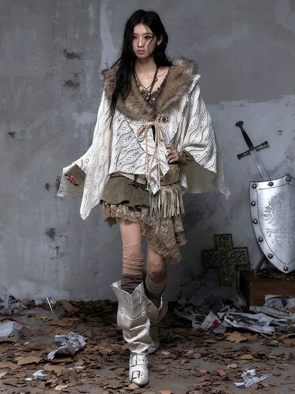 NO ROMANCE Warm Minimalist Style Women Office Casual Solid Color Beige Polyester Blouse