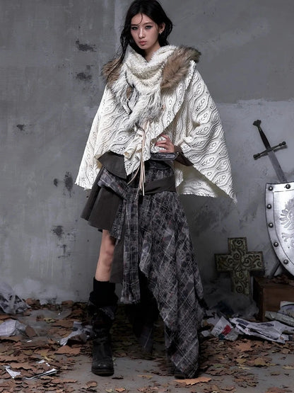 NO ROMANCE Warm Minimalist Style Women Office Casual Solid Color Beige Polyester Blouse