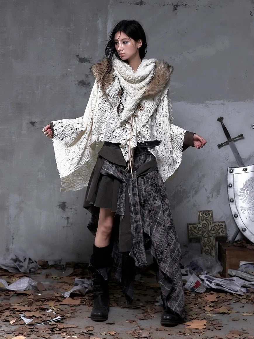 NO ROMANCE Warm Minimalist Style Women Office Casual Solid Color Beige Polyester Blouse